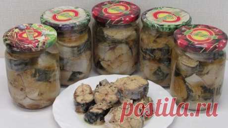 Консервы не покупаю - готовлю сама! Скумбрия в масле без автоклава