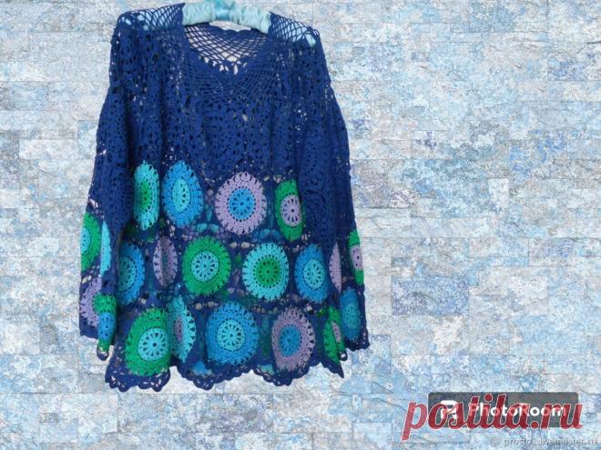 Кофта ажурная Синильга 58-60 купить в интернет-магазине Ярмарка Мастеров по цене 3700 ₽ – TMSKWRU | Кофты, Москва - доставка по России