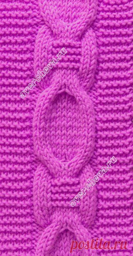 Узор коса для снуда.