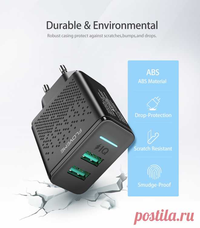 FLOVEME Dual USB зарядное устройство для iPhone X 7 8 iPad 5 В в 2.4A Быстрая зарядка настенное зарядное устройство для Xiaomi huawei mate 20 Pro EU адаптер зарядное устройство переходник-in ЗУ для мобильных телефонов from Мобильные телефоны и телекоммуникации on Aliexpress.com | Alibaba Group