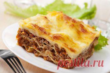 Рецепт быстрой лазаньи из лаваша с фаршем - Лазанья . 1001 ЕДА вкусные рецепты с фото!