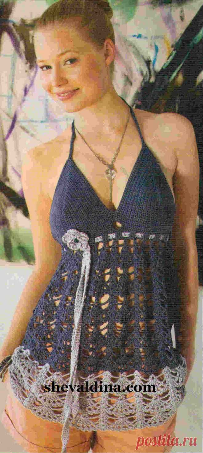 ТОП С КРУЖЕВНЫМ УЗОРОМ | ВЯЗАНЫЙ УЮТ