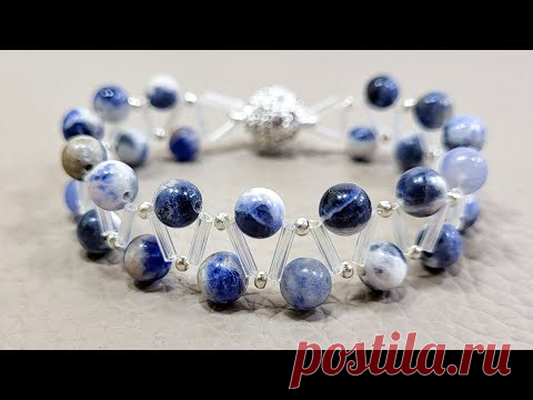 ЭЛЕГАНТНЫЙ ЖЕНСКИЙ 💃 БРАСЛЕТ ИЗ БУСИН МК / PandaHall Selected / Бисероплетение