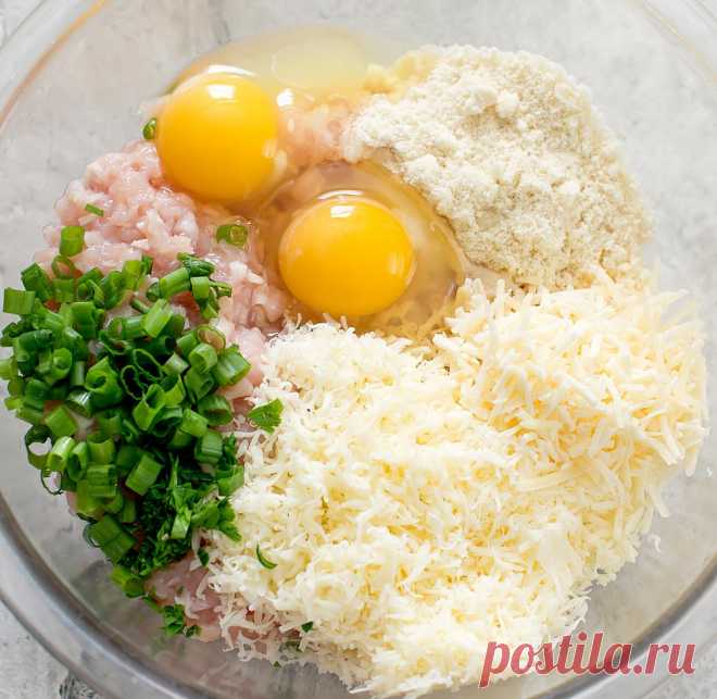 Куриные котлетки с сыром | пошаговый кето рецепт с фото