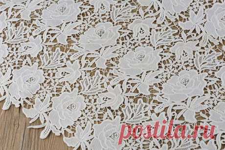 High Quality Off White Bridal White Lace Fabric от ElegantLaceDIY