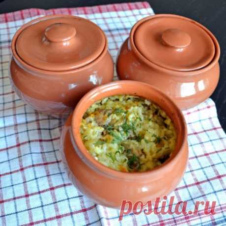 Потрясающий плов в горшочках