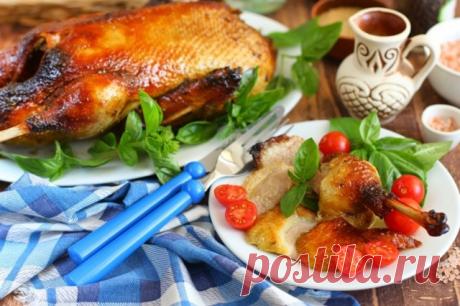 Запеченная утка в медово-горчичном маринаде — Дачный участок