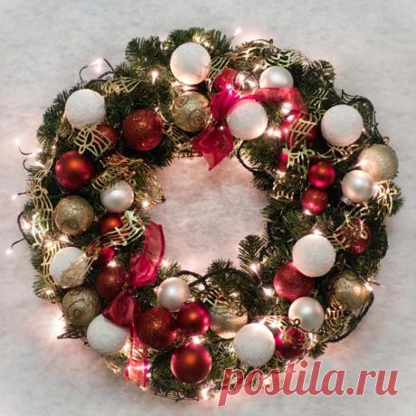 Из чего и как сделать рождественский венок своими руками / новый год / 7dach.ru