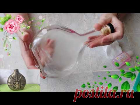 Берем пустую бутылку и делаем прекрасный подарок своими руками. DIY/рукоделие