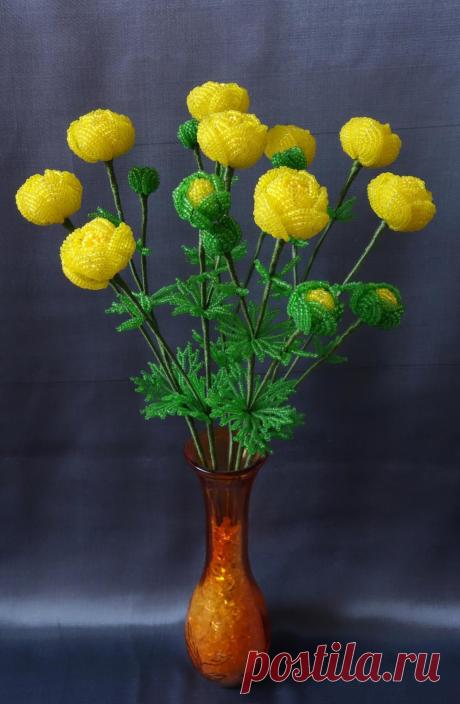 Купальницы | biser.info - всё о бисере и бисерном творчестве