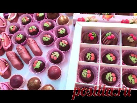 ПЬЯНАЯ ВИШНЯ в горьком ШОКОЛАДе 🍒Шоколадные конфеты 🍫Двойная начинка с коньяком 🍬