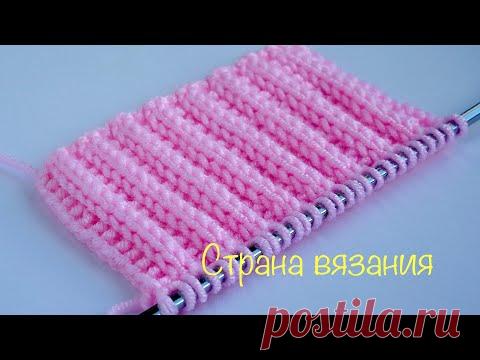 Узоры спицами. Резинка 2х1, которая не растягивается. 2x1 elastic band that does not stretch.
