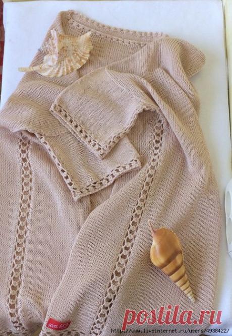 ЗАМЕНА БОКОВОГО ШВА - АЖУРНАЯ КРЮЧКОВАЯ ДОРОЖКА