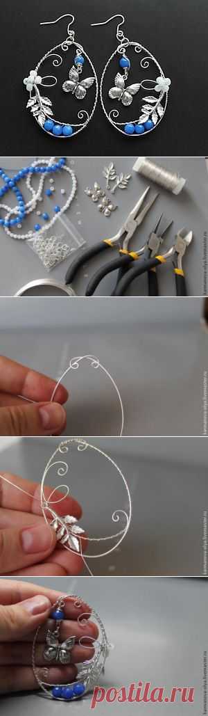Мастер-класс по созданию серег Летняя прохлада | СВОИМИ РУКАМИ
