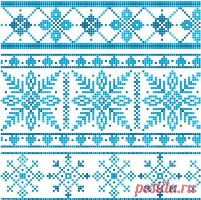 Жаккардовые узоры спицами | Узоры спицами