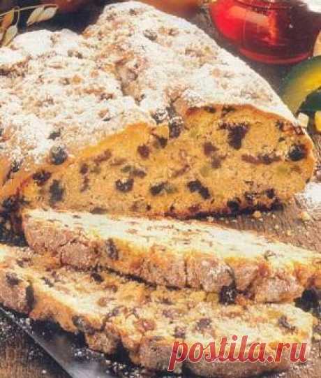 Сливочная коврижка с изюмом и цукатами