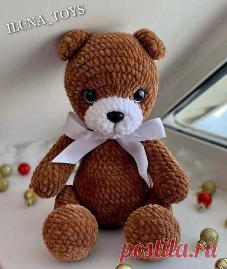 Мишка Денни крючком. Амигуруми схемы и описания. Автор: ILUNA TOYS | IRINELY.ART