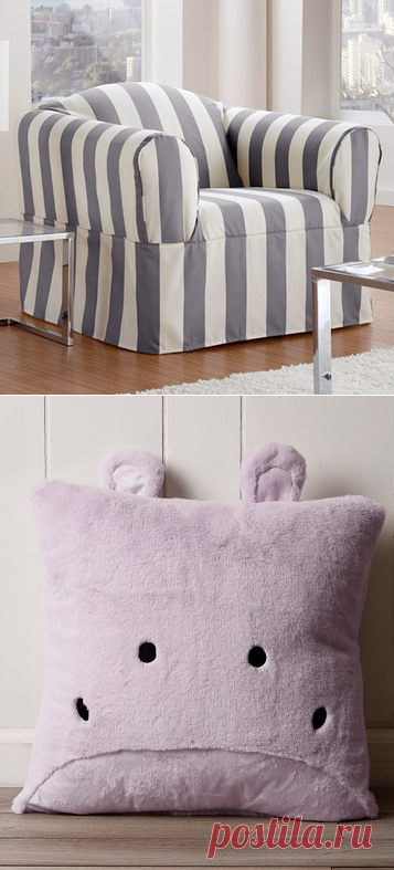 Best Home Fashion Lavender Hippo Plush Faux Fur Pillow | zulily
