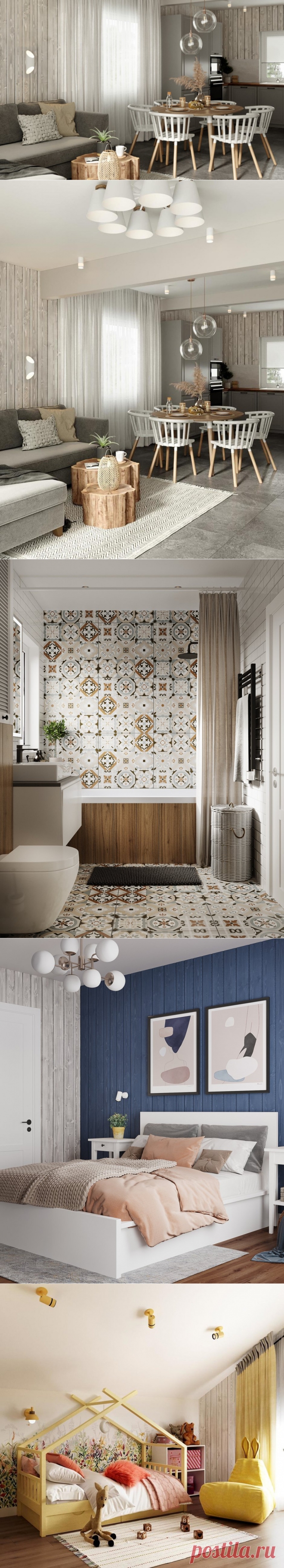 Проект дома в скандинавском стиле с мебелью ИКЕА — INMYROOM