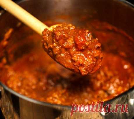 Подлива томатная с мясом — рецепт