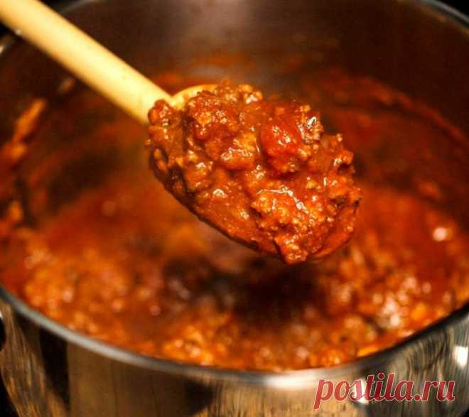 Подлива томатная с мясом — рецепт