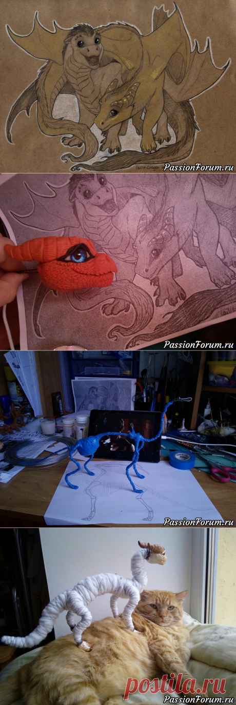 Дракончик Каэтра. От проволочки до готового зверя - запись пользователя DragoNita (Екатерина) в сообществе Мир  в категории Разнообразные игрушки ручной работы