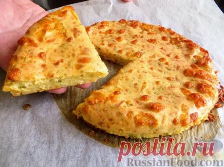 Рецепт: Ленивые хачапури на кефире (на сковороде и в духовке) на RussianFood.com