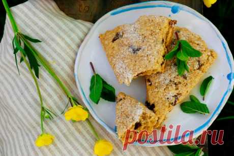 Сконы с арахисовым маслом и шоколадом