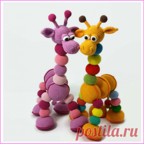 KUFER z artystycznym rękodziełem : Szydełkowa żyrafa - amigurumi tutorial