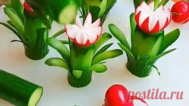 Декор блюд из овощей