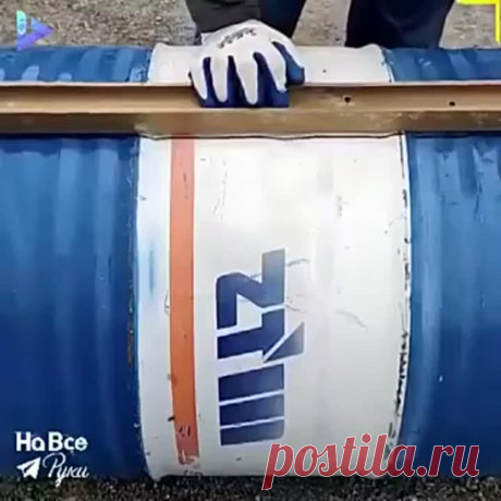 Многофункциональная печь из бочки