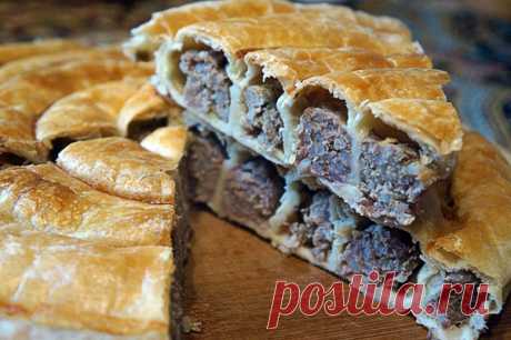 Мясной пирог «Спиральная галактика»