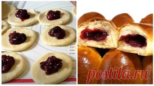 Рецепт любимых пирожков с вишней. Не текут и не черствеют!