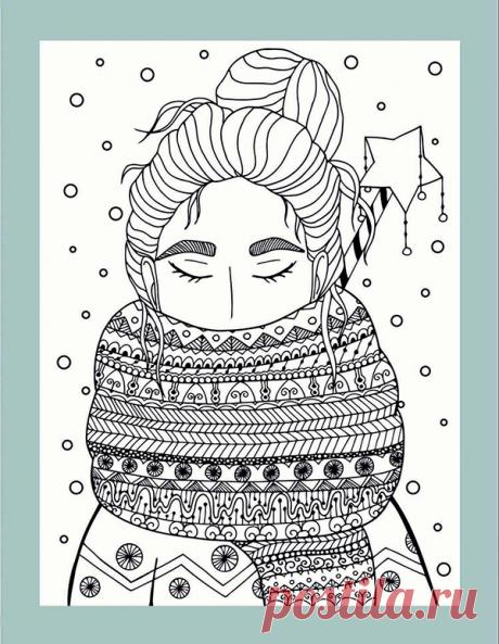 Пусть зима будет яркой: 10 страниц из наших раскрасок