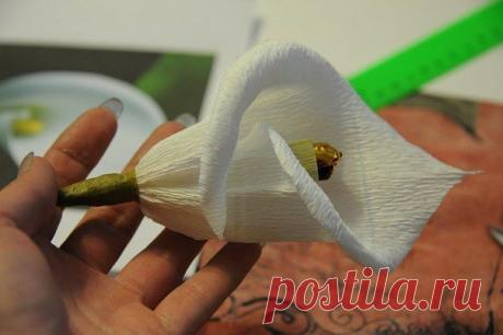 Как сделать каллу из конфет