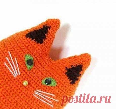 ПОДУШКИ-КОТИКИ крючком - запись пользователя Наталья (Наталья) в сообществе Вязание крючком в категории Вязаные крючком аксессуары