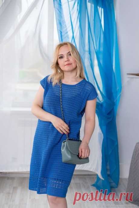 Простое, стильное и удобное платье из хлопка для летних прогулок!