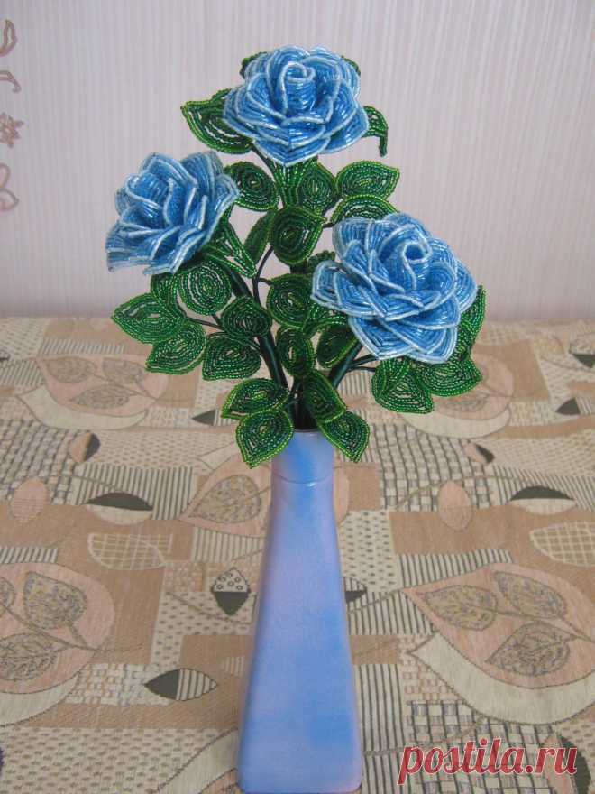 Розы,, Прохлада" | biser.info - всё о бисере и бисерном творчестве