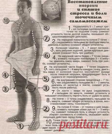 Восстановление энергии и снятие стресса и боли точечным самомассажем