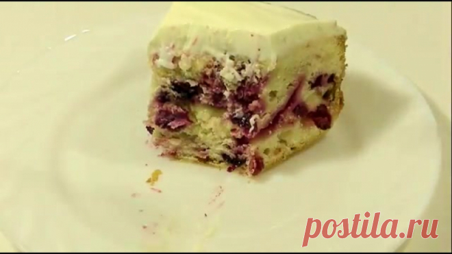 Ягодный ПИРОГ на кефире. Очень просто и очень вкусно. 

#рецепты@mir_hitrostey 
#видео@mir_hitrostey