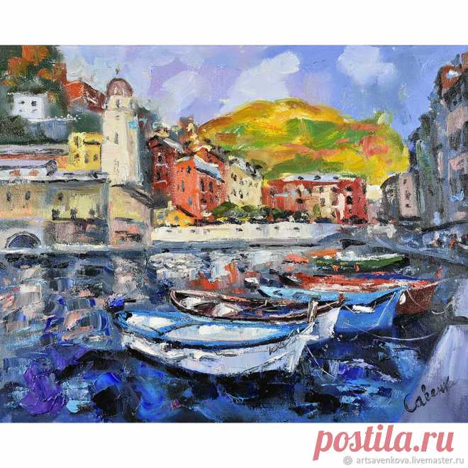 Италия картина маслом Чинкве-Терре итальянский пейзаж лодки Вернацца в интернет-магазине Ярмарка Мастеров по цене 25000 ₽ – VN1XGRU | Картины, Санкт-Петербург - доставка по России Италия картина маслом Чинкве-Терре итальянский пейзаж лодки Вернацца в наличии в интернет-магазине на Ярмарке Мастеров - 53143684. Картины от Картины маслом | Наталья Савенкова. Размер: Италия картина маслом Италия 40 х 50 см. без рамы. Материал: масляные краски, холст, лак, подрамник, мастихин. ...