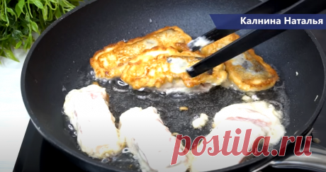 Жареная рыба в луковом кляре: