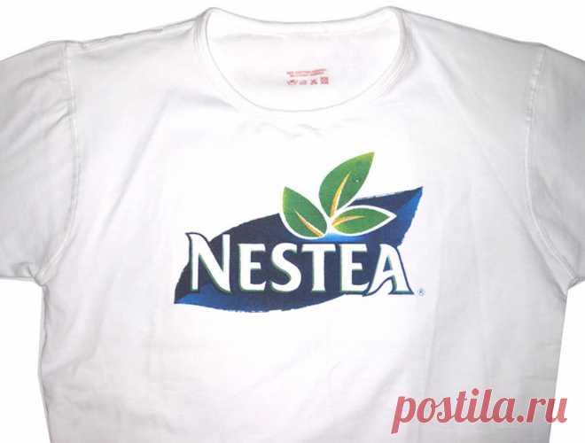 Футболка женская печать лого NESTEA