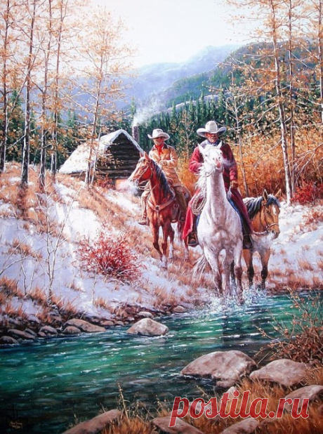 Художник Джек Терри. Ковбои