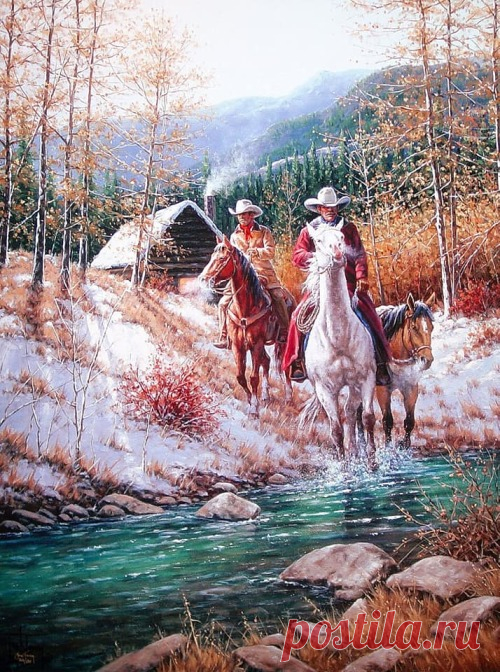 Художник Джек Терри. Ковбои