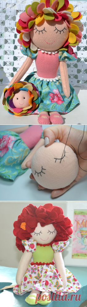 Bellas Muñecas de Fieltro para Inspirar