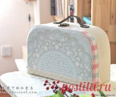 Чемоданчик из картона — Сделай сам, идеи для творчества - DIY Ideas