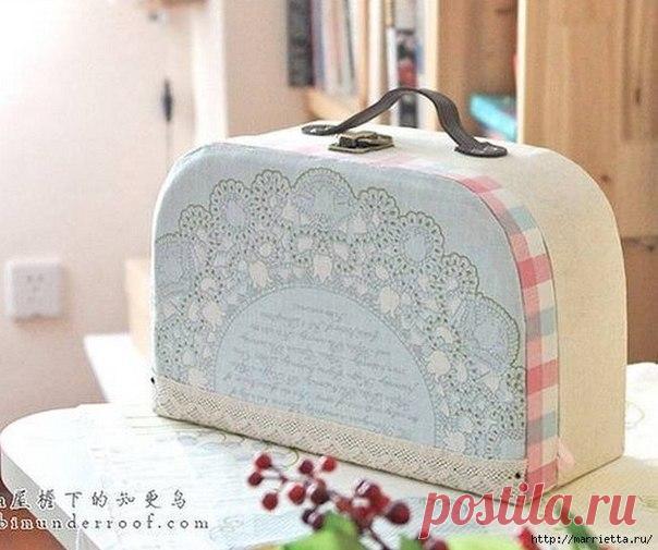 Чемоданчик из картона — Сделай сам, идеи для творчества - DIY Ideas