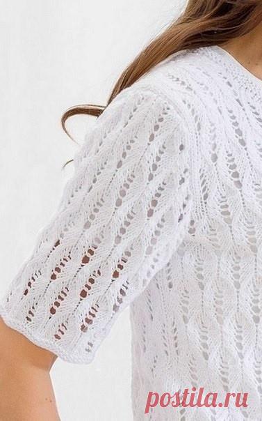 Идеи для кофточек, связанных спицами