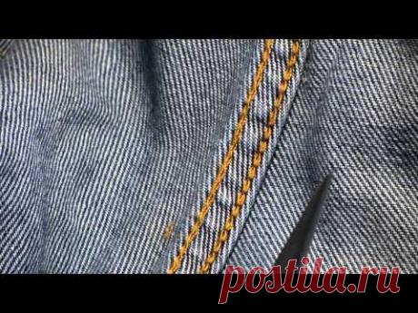 Как перешить джинсы, с подгонкой, по заданной фигуре.Часть 1 - YouTube